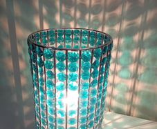blue crystal table lamp