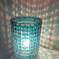 blue crystal table lamp