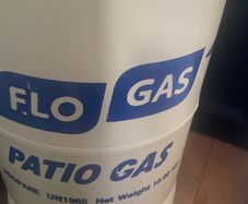 Patio gas - 10.89kg with bottle used once