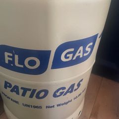 Patio gas - 10.89kg with bottle used once