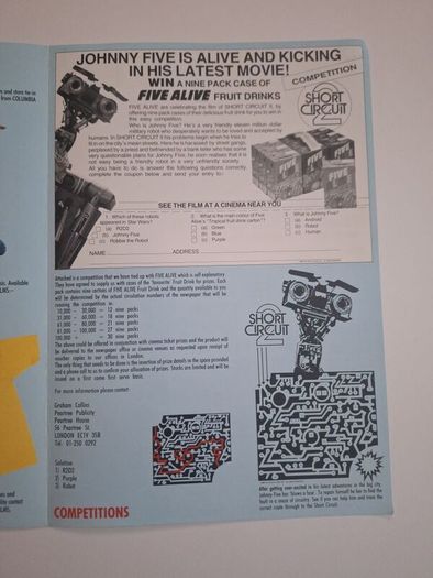 1988 Short Circuit Press Kit