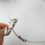 Vintage 925 Sterling Silver bangle with charm Image 7