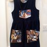 Girls reversible dress and matching bag Image 3
