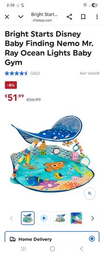 bright stars finding nemo ocean lights baby gym