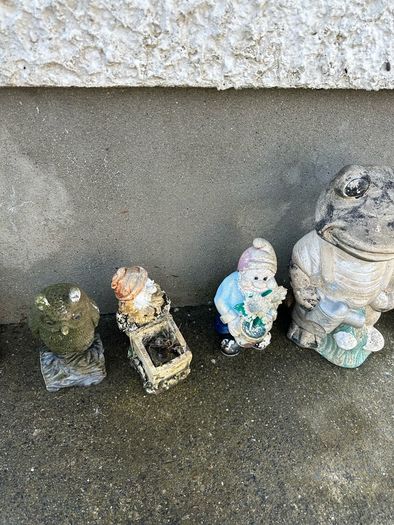 Fairy garden stone gnomes statues figures