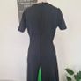 VINTAGE 1960s designer Polly Peck mod wool maxi dress M 10 12 Made in England Image 5