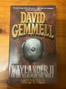Fantasy book:'Waylander II.In The Ream Of The Wolf' by  David Gemmell