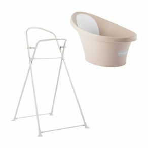 Shnuggle Taupe Baby Bath with Foldable Stand (suitable for newborn to 12 months)