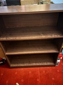 Bookcase shelf, wooden, brown