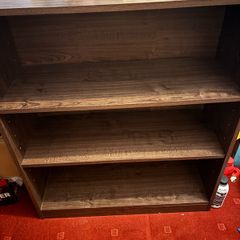 Bookcase shelf, wooden, brown