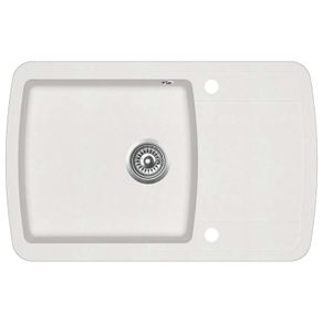 Granite Kitchen Sink Single Basin White