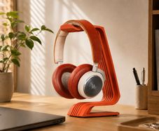 Modern Wave Headphone Stand  Choice of Colour  New