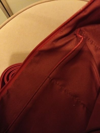 Red handbag