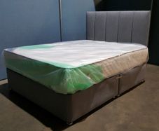 5ft King Twin Pocket Memory Mattress, Bed Base & Headboard - new/packaged