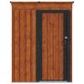 Metal Garden Shed ,Brown137 x 81 x 180 cm Image 6