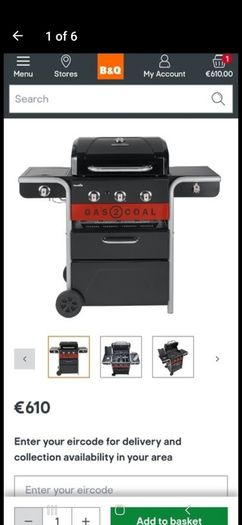 BBQ gas and charcoal
