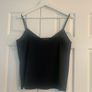Black V Neck Crop Top Image 7