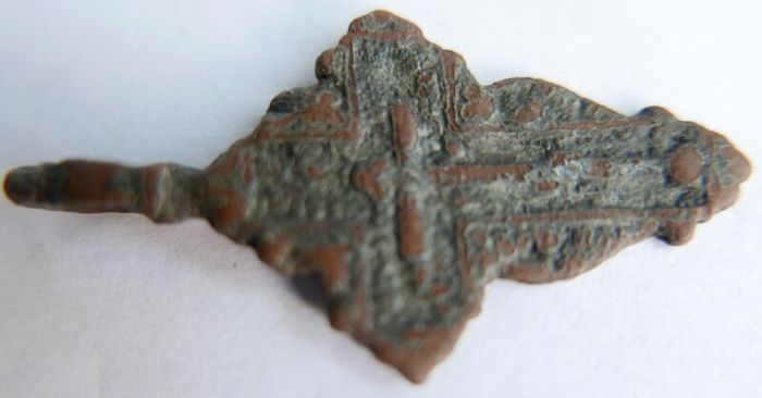 Antique 1700/1800's Crucifix  Orthodox Old Believers pectoral Cross pendant