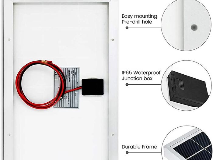NEXT DAY DELIVERY 10W Solar Panel 10 Watt 12 Volt Pv Solar Module Solar Cell for 12 Volt battery Charge (FREE POSTAGE)