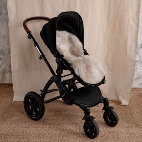 Baa Baby Fur Buggy Liner Grey