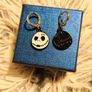 Jack Skellington Gothic Clip-On Earrings Nightmare Before Christmas Inspired Image 7