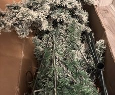 Mark and Spencers Home 6ft Snowy Pre Lit Christmas Tree Warm White LED Lights