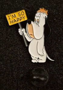 Droopy dog,  pin back badge.