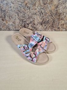 womens PAVARELLA sandals slip on flip flips 2 strap Size UK 7 EU 40 made in Italy (AT1)