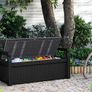 265L Outdoor 60% recycled Garden Furniture Storage Box Graphite & Light Grey | Fade Free | All Weather Resistant | Safe and Secure | Zero Maintenance Image 2
