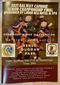 2021 Oranmore Maree v Sarsfields - Galway Senior Camogie Club Final Programme