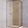 BESCO Shower Enclosure Square Chrome 90x90x185cm Image 2