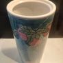 15" Early 20th Century Chinese Hand painted Cylinder Vase Image 10