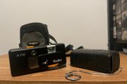 Rollei A110 film camera with case
