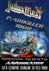 Judas Priest Concert Poster SFX Dublin 1991