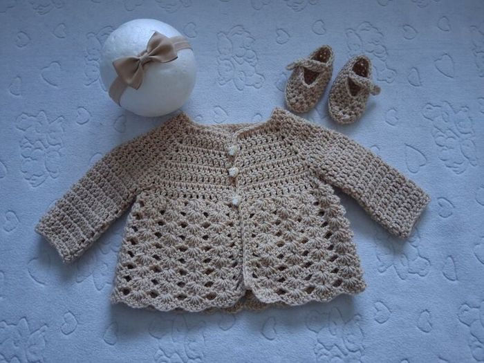 Handmade baby cardy sets 3-6 months