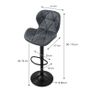 Set of 2  faux leather stools Image 5