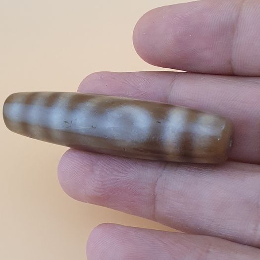 Vintage Himalayan Tibetan 2Eye Agate Dzi Bead Amulet