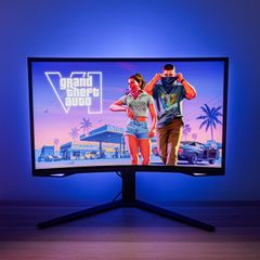 Samsung Odyssey G6, 27" Curved Gaming Monitor, QHD 2560x1440, 240hz