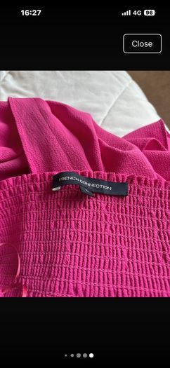 French Connection long pink occasion dress
