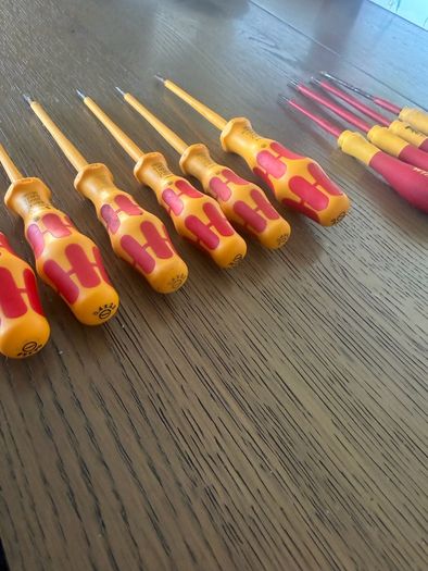 VDE Screwdrivers Flat Head Wiha Wera Stanley