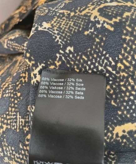 Just Female Snake Print Blouse - Size S