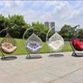 New Rattan Hanging Swing Egg Chairs / Delivery Image 8