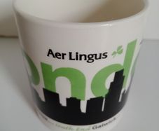 Aer Lingus, memorabilia, carrigaline pottery mug
