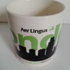 Aer Lingus, memorabilia, carrigaline pottery mug