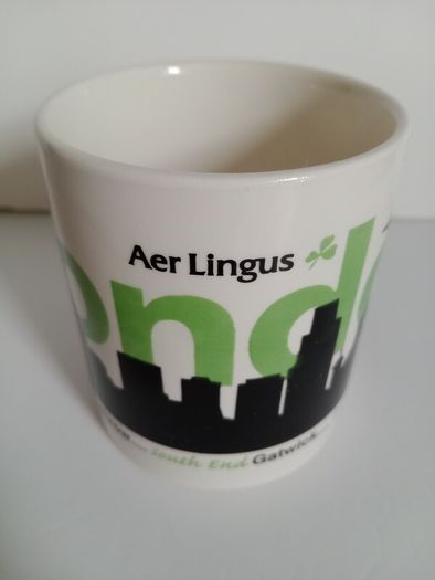 Aer Lingus, memorabilia, carrigaline pottery mug