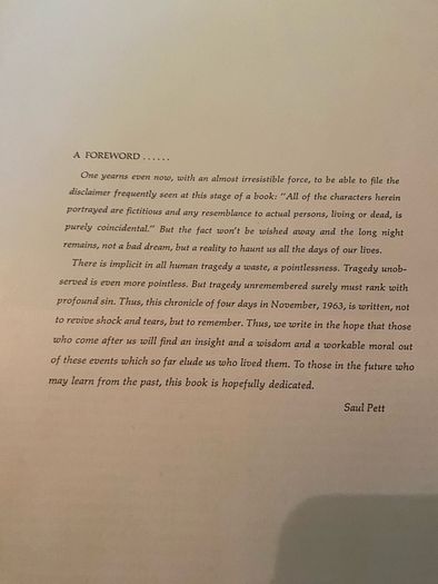 JFK Book "the torch is passed ".