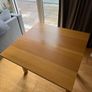Oak desk, 60/75/90x90cm extensible Image 2