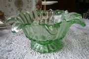 Green Art Glass Bowl