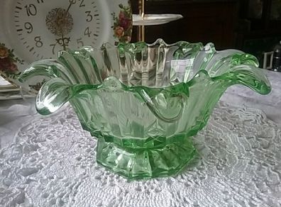 Green Art Glass Bowl