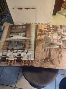 Set Of 2 Wall Hinging Pictuer Of French Cafee Suitable For Kitchen Decore,